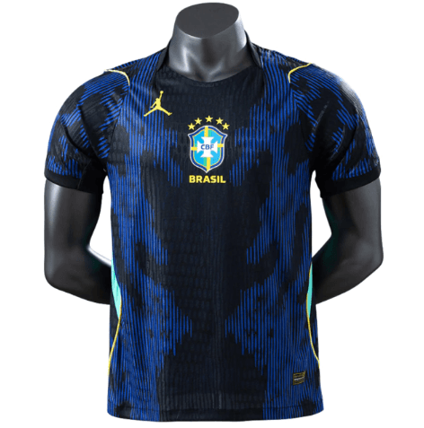 Camisa Seleção Brasil 25/26 Masculino Jogador - Azul e Preto